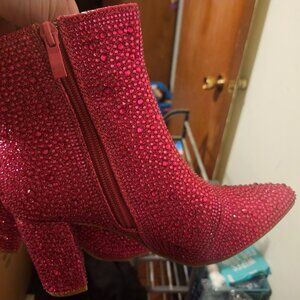 Brand new studded pink boots